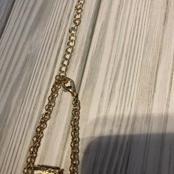 VINTAGE STUNNING orange topaz color necklace and earring set.​​ - Picture 14 of 16